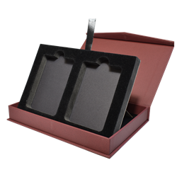 Fancy Magnetic Lid 2- Slab Box With Easel 