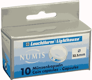 32.5mm - Coin Capsules (pack of 10)