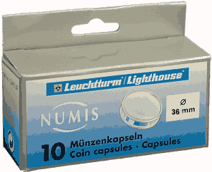 36mm - Coin Capsules (pack of 10)